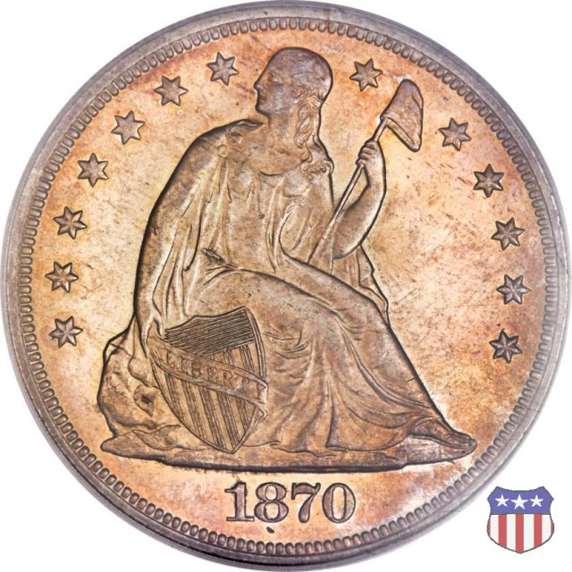 Liberty Seated (1840-1873) 1870 (Carson City)