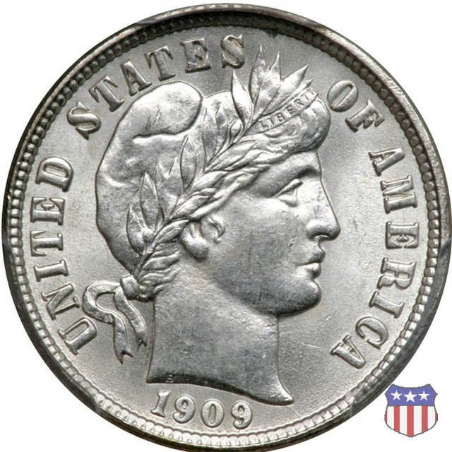 Barber or Liberty Head (1892-1916) 1909 (Denver)