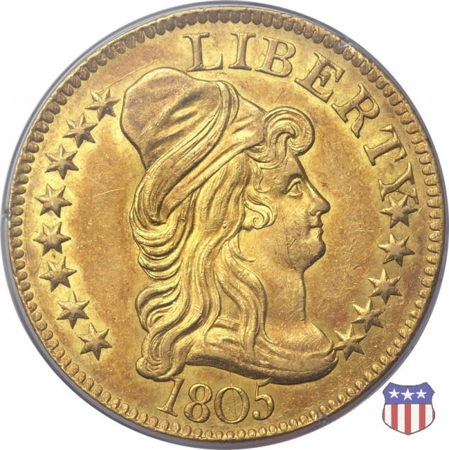 Capped Bust Right-Heraldic Eagle Rev. (1795-1807) 1805 (Philadelphia)