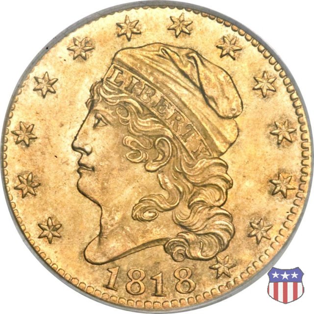 Capped Head to Left (1813-1834) 1818 (Philadelphia)