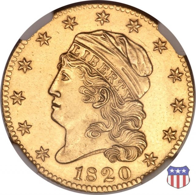 Capped Head to Left (1813-1834) 1820 (Philadelphia)