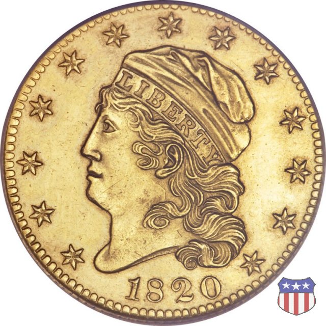 Capped Head to Left (1813-1834) 1820 (Philadelphia)