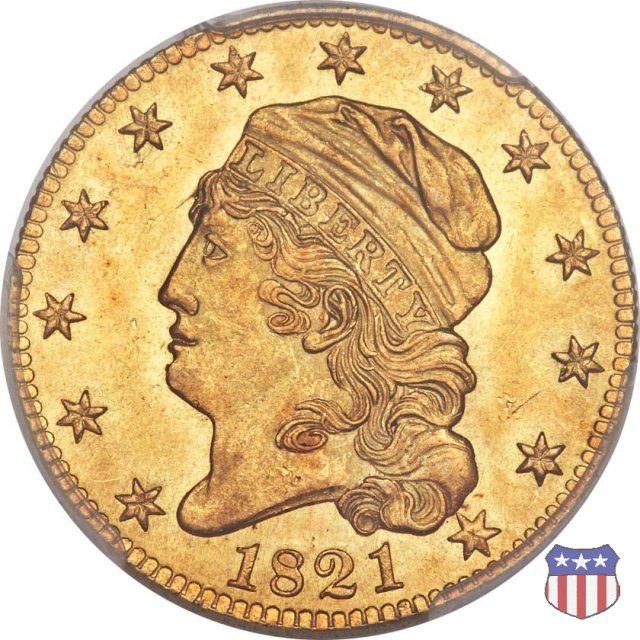 Capped Head to Left (1813-1834) 1821 (Philadelphia)