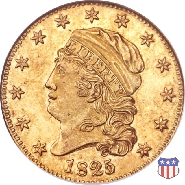 Capped Head to Left (1813-1834) 1825 (Philadelphia)