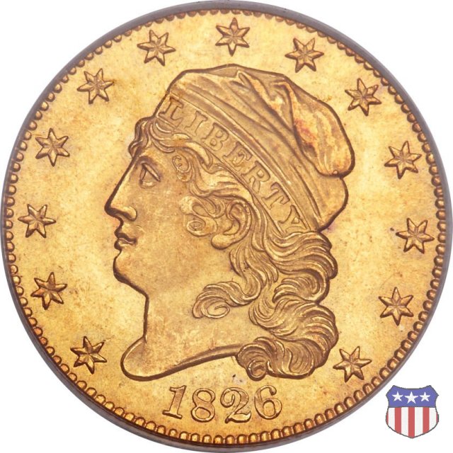 Capped Head to Left (1813-1834) 1826 (Philadelphia)