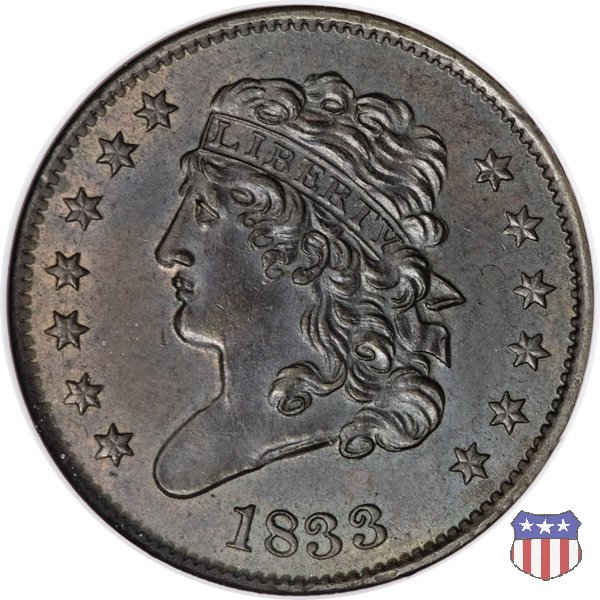 Classic Head (1809-1836) 1833 (Philadelphia)