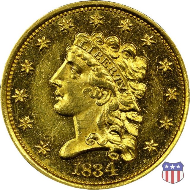 Classic Head, No Motto on Reverse (1834-1839) 1834 (Philadelphia)