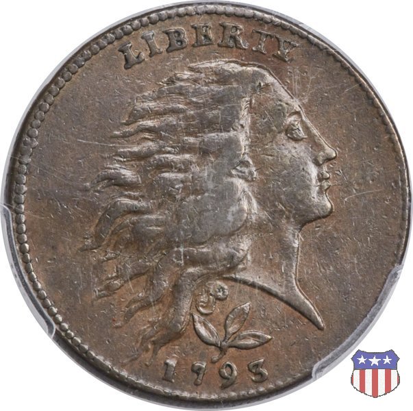 Flowing Hair - Wreath Reverse (1793) 1793 (Philadelphia)