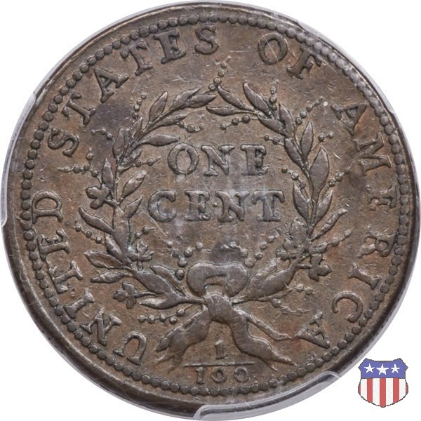 Flowing Hair - Wreath Reverse (1793) 1793 (Philadelphia)