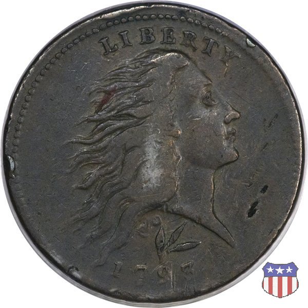 Flowing Hair - Wreath Reverse (1793) 1793 (Philadelphia)