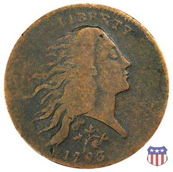 Flowing Hair - Wreath Reverse (1793) 1793 (Philadelphia)