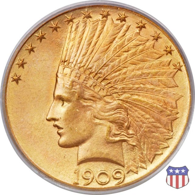 Indian Head, Motto on Reverse (1908-1933) 1909 (Denver)