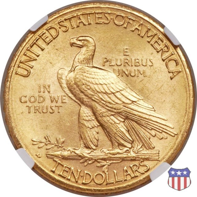 Indian Head, Motto on Reverse (1908-1933) 1910 (Denver)