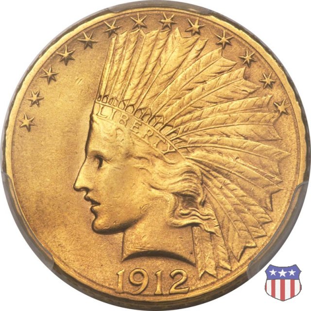 Indian Head, Motto on Reverse (1908-1933) 1912 (San Francisco)