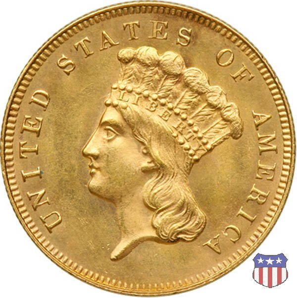 Indian Princess Head (1854-1889) 1866 (Philadelphia)