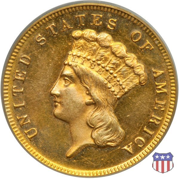 Indian Princess Head (1854-1889) 1868 (Philadelphia)