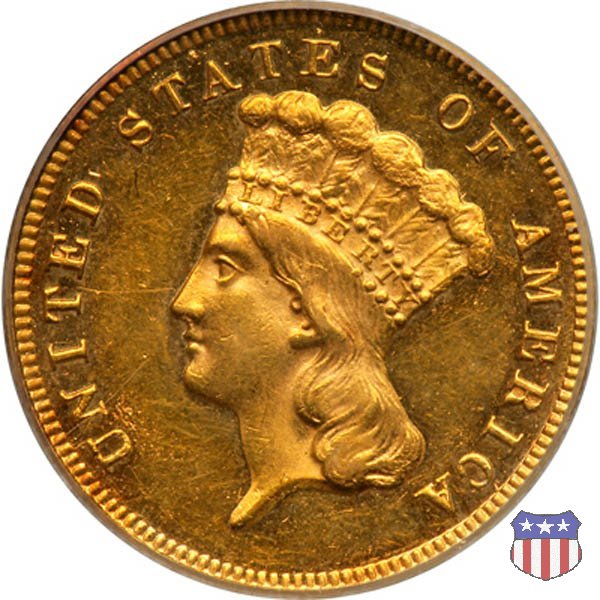 Indian Princess Head (1854-1889) 1877 (Philadelphia)