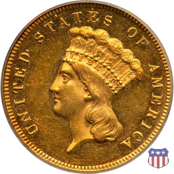 Indian Princess Head (1854-1889) 1877 (Philadelphia)