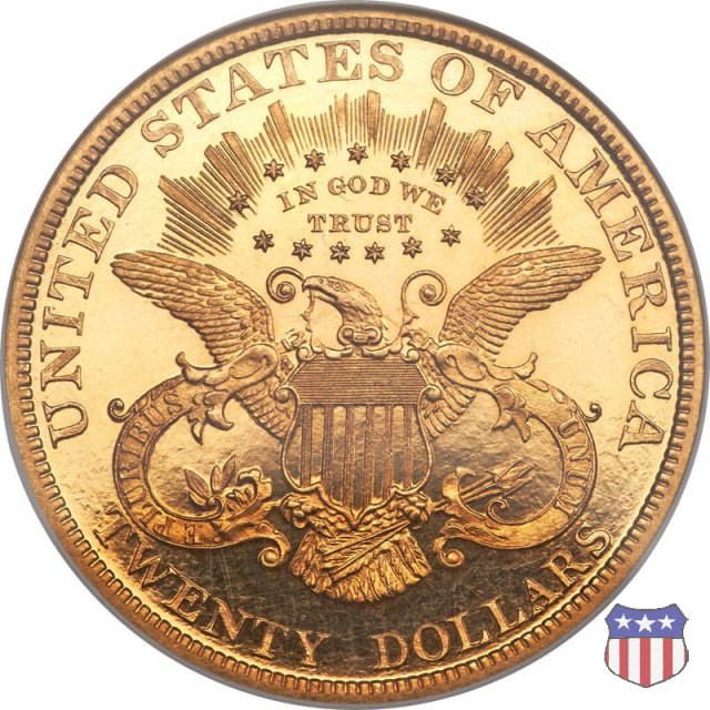 Liberty Head - Motto, TWENTY DOLLARS (1877-1907) 1879 (Philadelphia)