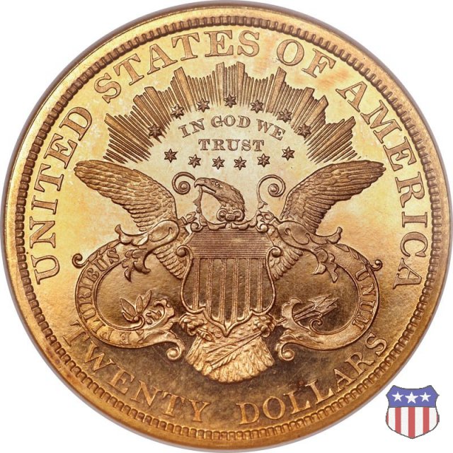 Liberty Head - Motto, TWENTY DOLLARS (1877-1907) 1880 (Philadelphia)