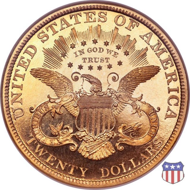 Liberty Head - Motto, TWENTY DOLLARS (1877-1907) 1882 (Philadelphia)