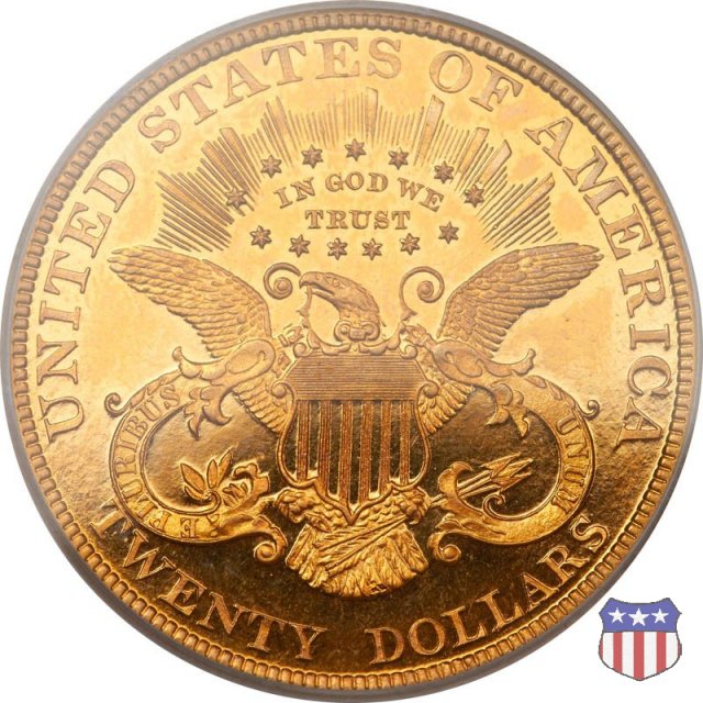 Liberty Head - Motto, TWENTY DOLLARS (1877-1907) 1883 (Philadelphia)