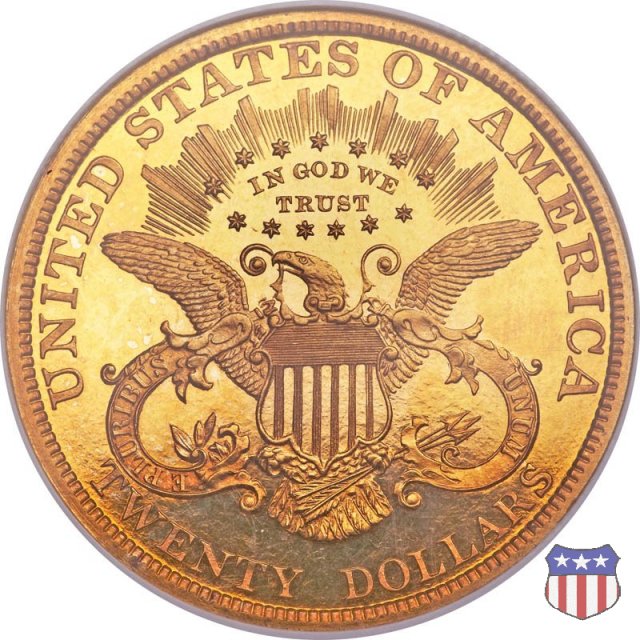 Liberty Head - Motto, TWENTY DOLLARS (1877-1907) 1886 (Philadelphia)