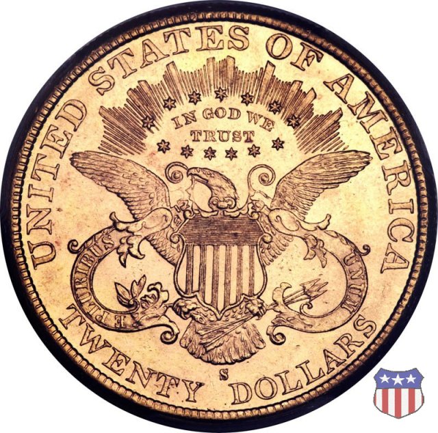 Liberty Head - Motto, TWENTY DOLLARS (1877-1907) 1889 (San Francisco)