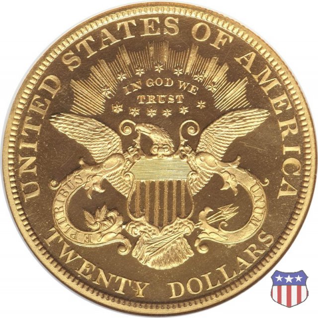 Liberty Head - Motto, TWENTY DOLLARS (1877-1907) 1890 (Philadelphia)