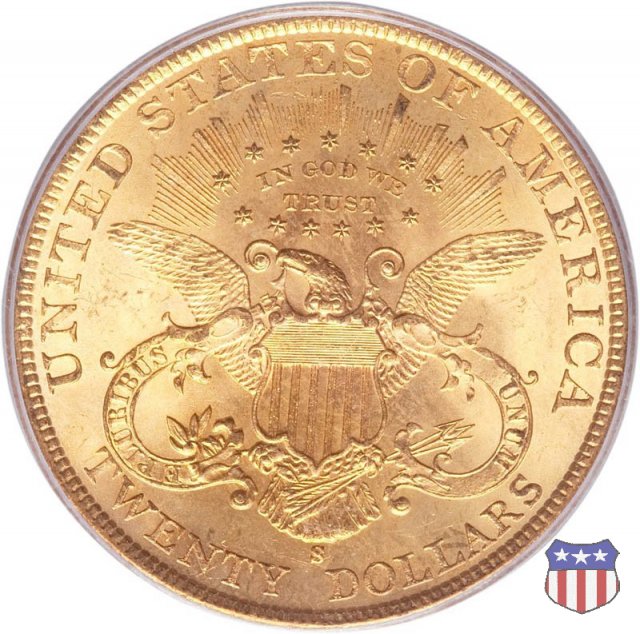 Liberty Head - Motto, TWENTY DOLLARS (1877-1907) 1900 (San Francisco)