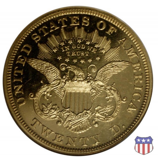 Liberty Head - Motto, Value TWENTY D. (1866-1876) 1871 (Philadelphia)