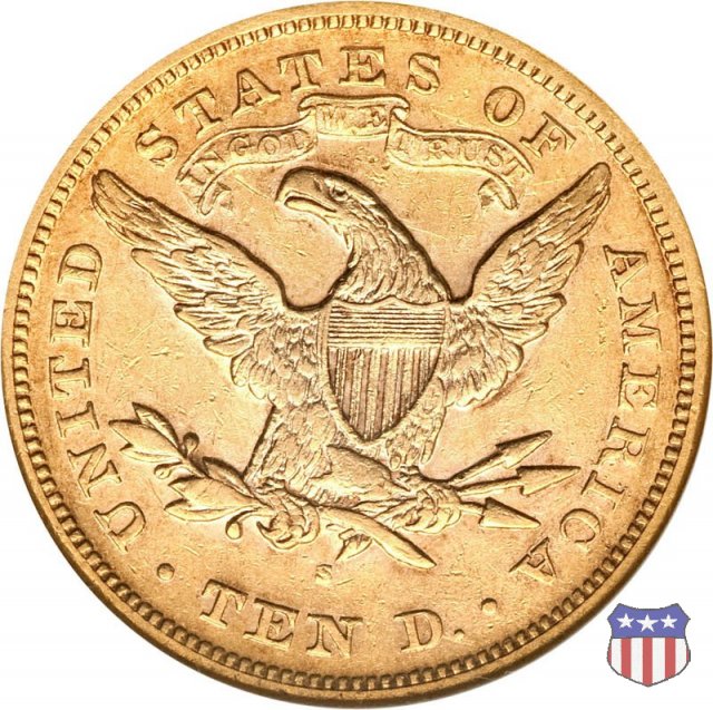 Liberty Head, Motto above Eagle (1866-1907) 1871 (San Francisco)