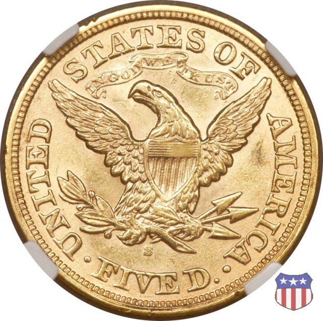 Liberty Head, Motto above Eagle (1866-1908) 1869 (San Francisco)