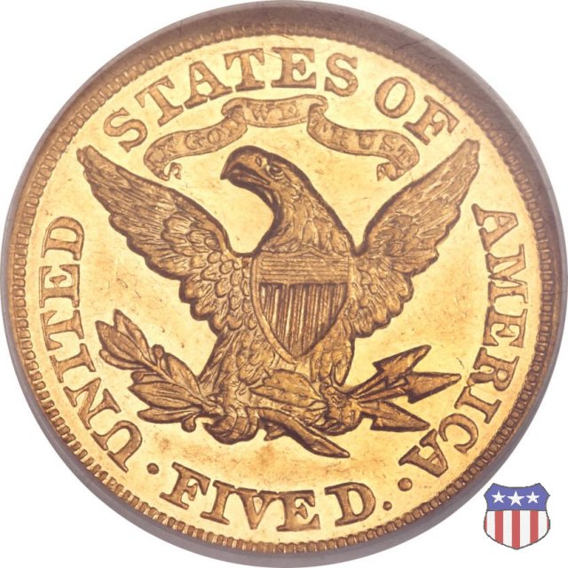 Liberty Head, Motto above Eagle (1866-1908) 1874 (Philadelphia)