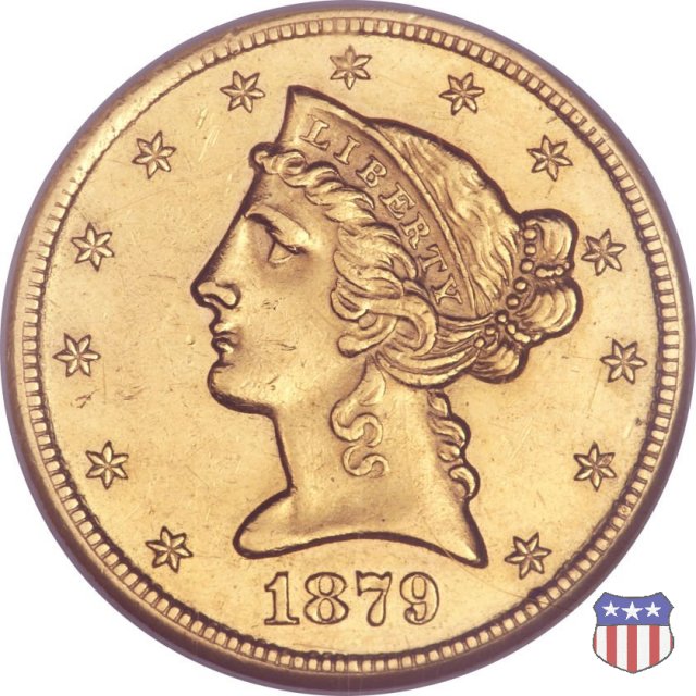 Liberty Head, Motto above Eagle (1866-1908) 1879 (Carson City)