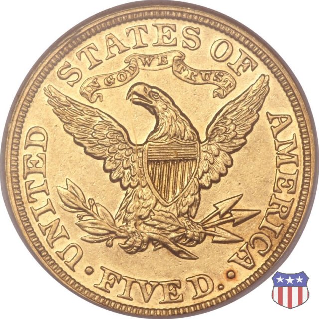 Liberty Head, Motto above Eagle (1866-1908) 1881 (Philadelphia)