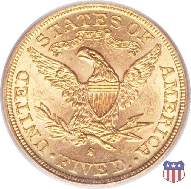 Liberty Head, Motto above Eagle (1866-1908) 1883 (San Francisco)