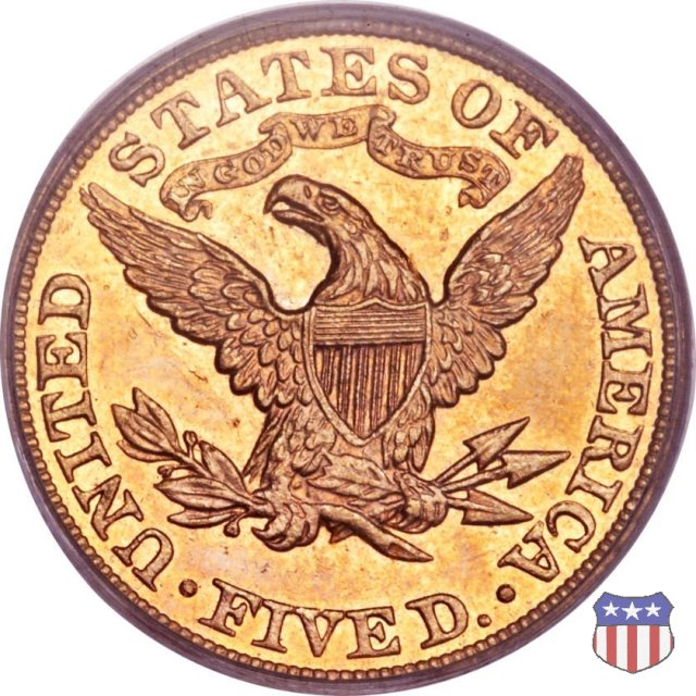 Liberty Head, Motto above Eagle (1866-1908) 1890 (Philadelphia)