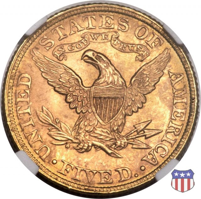 Liberty Head, Motto above Eagle (1866-1908) 1892 (Philadelphia)