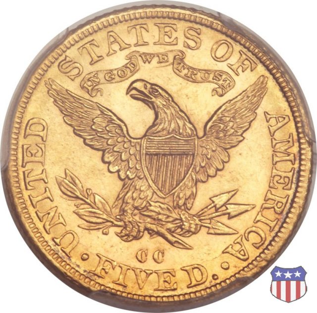 Liberty Head, Motto above Eagle (1866-1908) 1892 (Carson City)