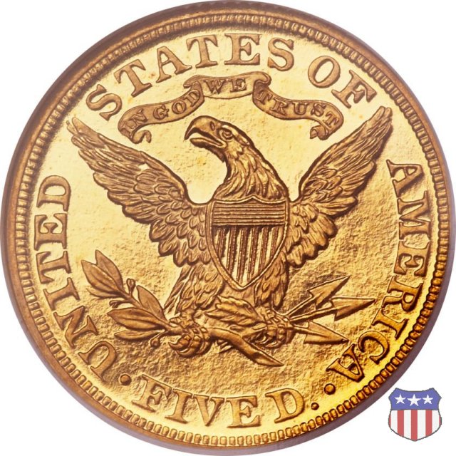 Liberty Head, Motto above Eagle (1866-1908) 1895 (Philadelphia)