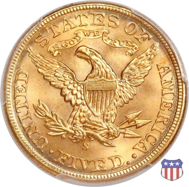 Liberty Head, Motto above Eagle (1866-1908) 1898 (San Francisco)