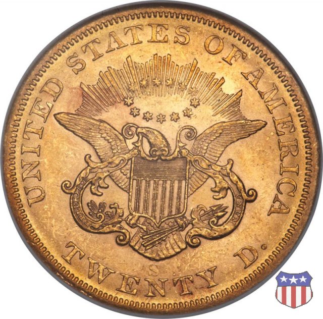 Liberty Head - No Motto (1849-1866) 1855 (San Francisco)
