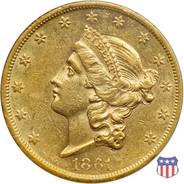 Liberty Head - No Motto (1849-1866) 1861 (San Francisco)