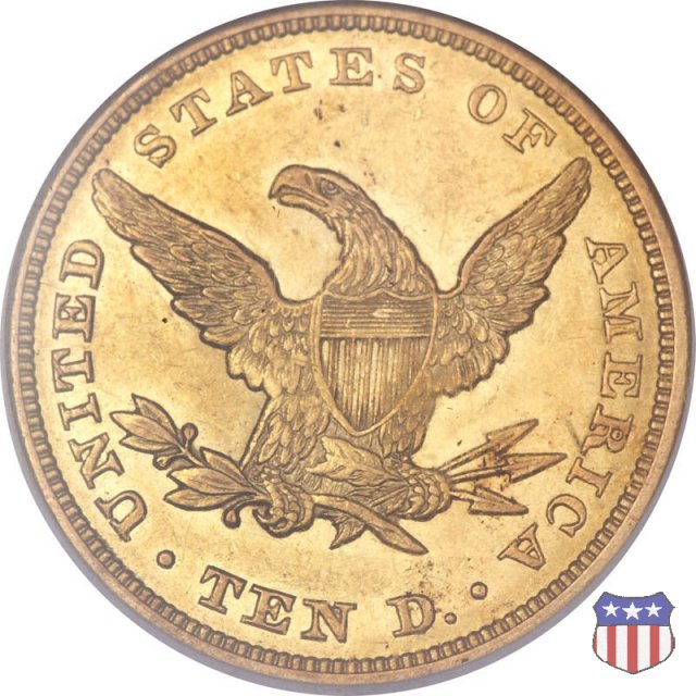 Liberty Head, No Motto Above Eagle (1838-1866) 1845 (Philadelphia)