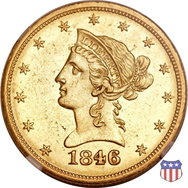 Liberty Head, No Motto Above Eagle (1838-1866) 1846 (New Orleans)