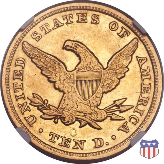 Liberty Head, No Motto Above Eagle (1838-1866) 1850 (New Orleans)