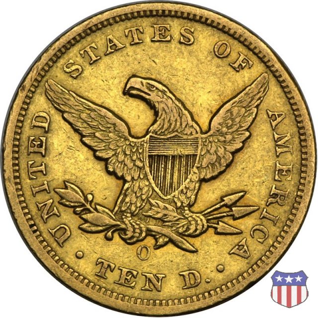 Liberty Head, No Motto Above Eagle (1838-1866) 1855 (New Orleans)