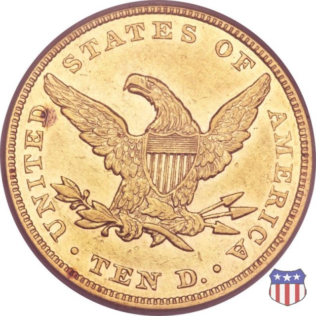 Liberty Head, No Motto Above Eagle (1838-1866) 1863 (Philadelphia)