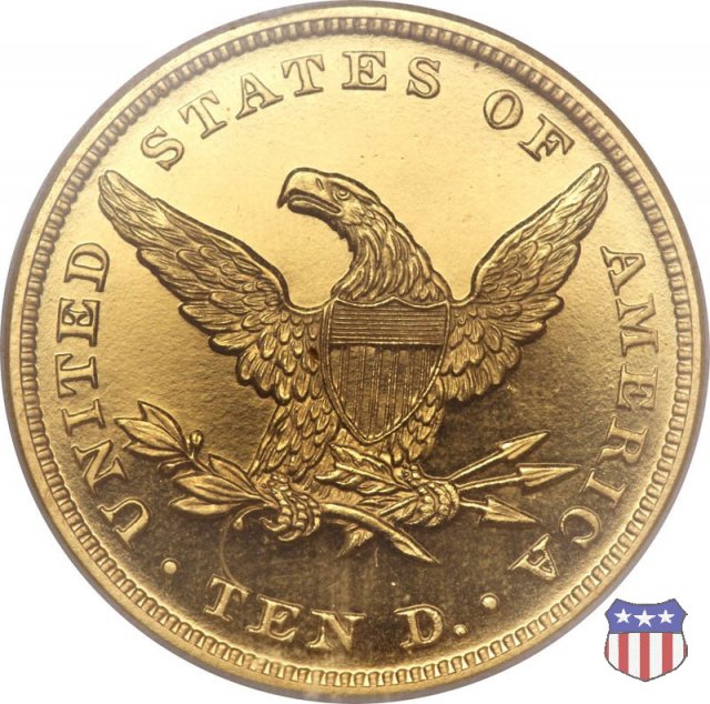 Liberty Head, No Motto Above Eagle (1838-1866) 1864 (Philadelphia)